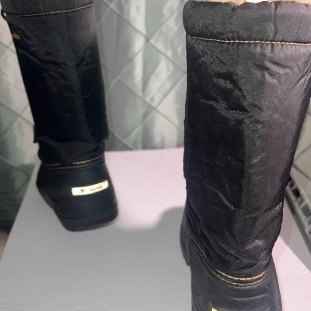 Columbia YC1145-013 Boots Powderbug‎ Plus Black Treasure Kids Size 7